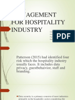 Risk Management For Hospitality Industry