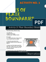 ACTIVITY NO 3 TYPES OF PLATE BOUNDARIES