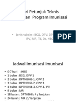 Materi Petunjuk Teknis Palaksanaan Program Imunisasi