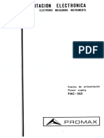 Promax FAC-363 - Manual