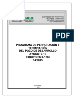 Programa de Perforacion y Terminacion de PDF