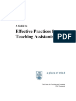 Guide To Effective Practices For Teaching Assistants
