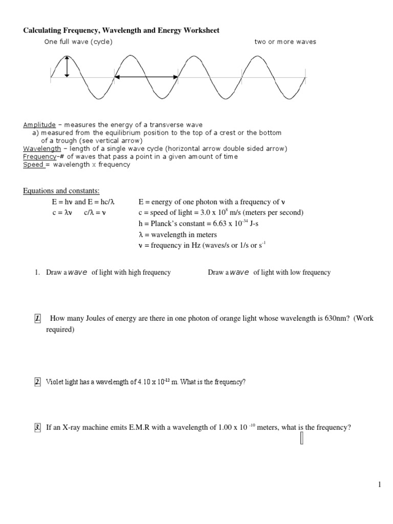 student-wavelength-frequency-worksheet-pdf-frequency-wavelength