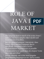 Role of Java in Market Ppt