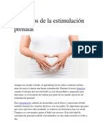 Ejercicios de La Estimulación Prenatal