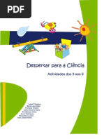 Brochura  Despertar para as Ciências dos 3 aos 5