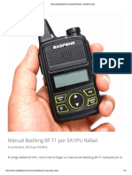 Manual Baofeng BF-T1 Por EA1IPU Rafael - EA3HUJ Daniel