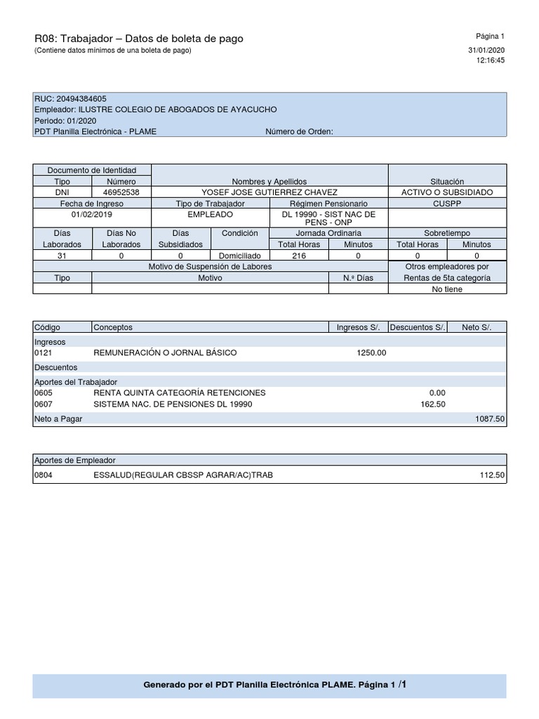 01 46952538 r08 | PDF | Relaciones laborales | Salario