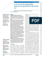 Utility of Current Thrombophilia Screening in Youn