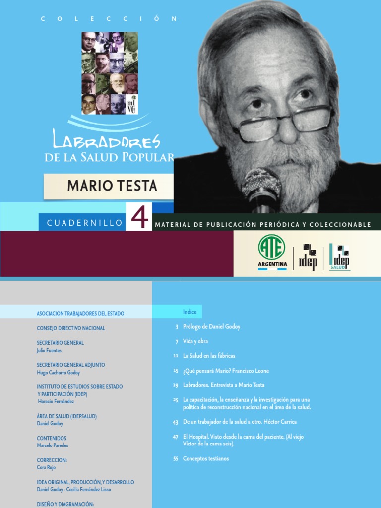 Mario Testa: Salud y Transformación Social | PDF | Medicina | America ...