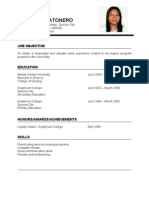 Kristel Satonero Resume