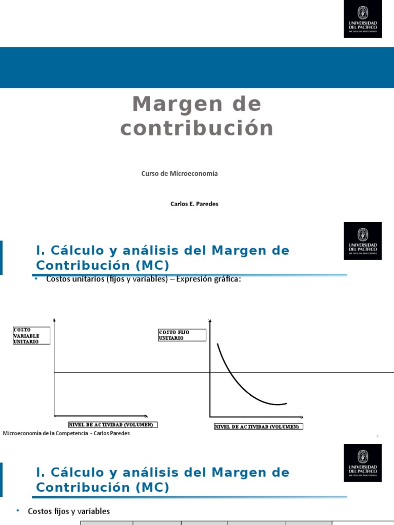 Margen de Contribución - Teoría y Ejercicios | PDF | Contabilidad de ...