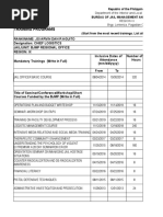 BJMP Training Records