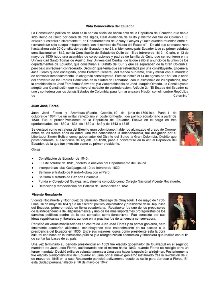 Revolucion Ecuatoriana PDF Ecuador Comunidad andina