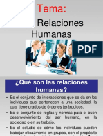 Las Relaciones Humanas