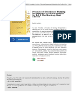 Principles Amp Practice of Nursing Management Am Ebook PDF