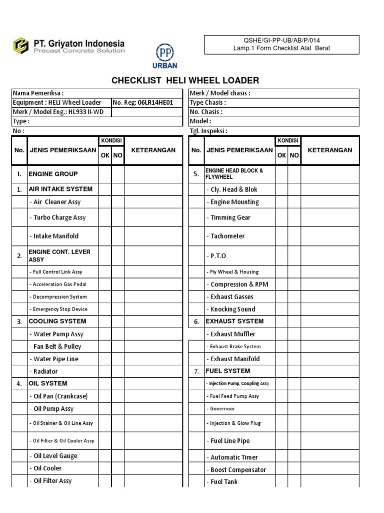 ChecklistSWF OHC 3 PDF Brake Turbocharger