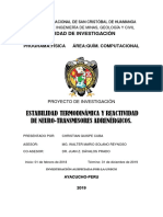 Estabilidad Termodinámica y Reactividad de Neuro-Transmisores Adrenérgicos