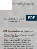 SEM (Scanning Electron Microscope) Dan WLI (White Light Interferometer) - Revisi - Laila Roudhotul Karimah