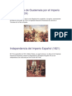 La Conquista de Guatemala Por El Imperio Español