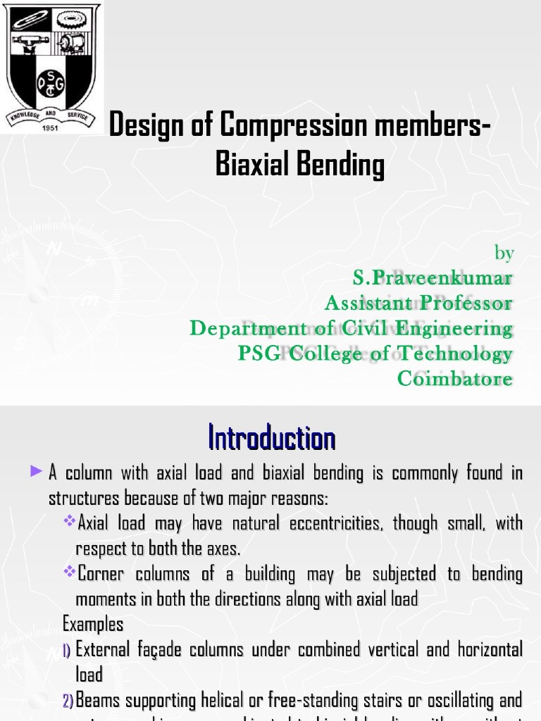 Design of Columns Biaxial Bending As Per Is 456-2000 | PDF