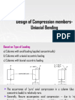 Design of Columns Uniaxial Load As Per Is 456-2000