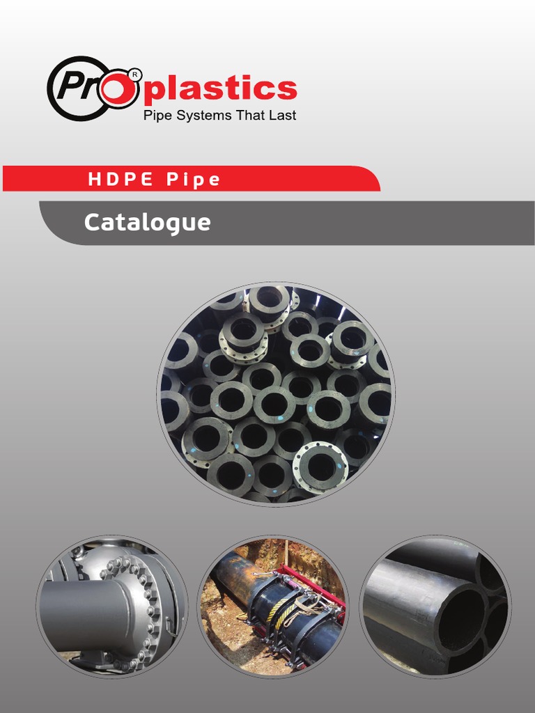 HDPE Pipe Catalogue PDF PDF Polyethylene Pipe (Fluid Conveyance)