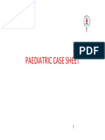 Pediatric Caseheet PDF