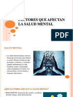 Factores Que Afectan La Salud Mental