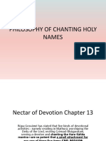 Philosophy of Chanting Holy Names
