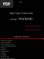 Main Topic-:Cyber Crime: Hacking