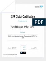 Hussain Abbas - SAP Certified Application Associate - Procurement With SAP ERP 6 - 0 EhP7 PDF