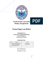 Report On Rolex