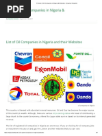 Full List of Oil Companies in Nigeria & Websites - Nigerian Infopedia PDF