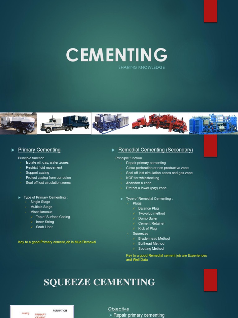 Cementing Techniques Guide | PDF | Casing (Borehole) | Chemical Engineering