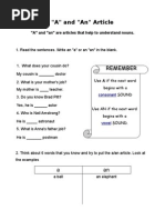 A An Worksheet