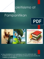 Ang Ekokritisismo at Araling Panitikan