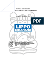 Evaluasi Instalasi Pengolahan Air Bersih PT Lippo Cikarang Tbk