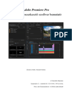 Adobe Premiere Pro vágó hirdetmény