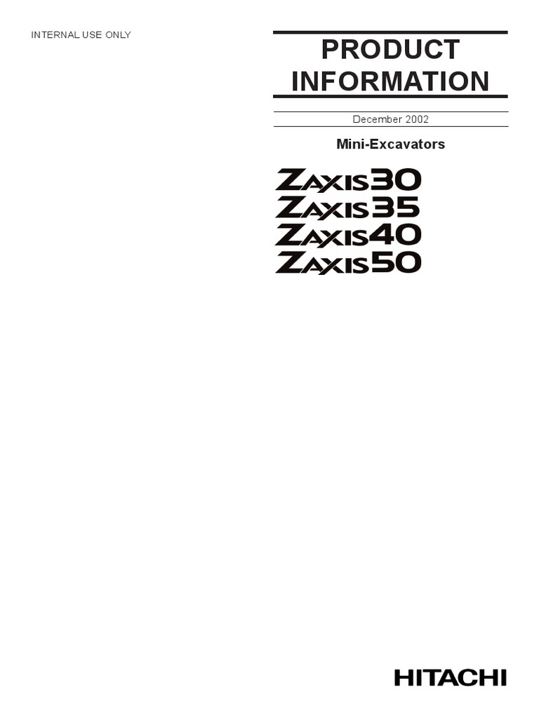 ZX30, ZX35, ZX40, ZX50 EN Product Information EN | PDF | Engines