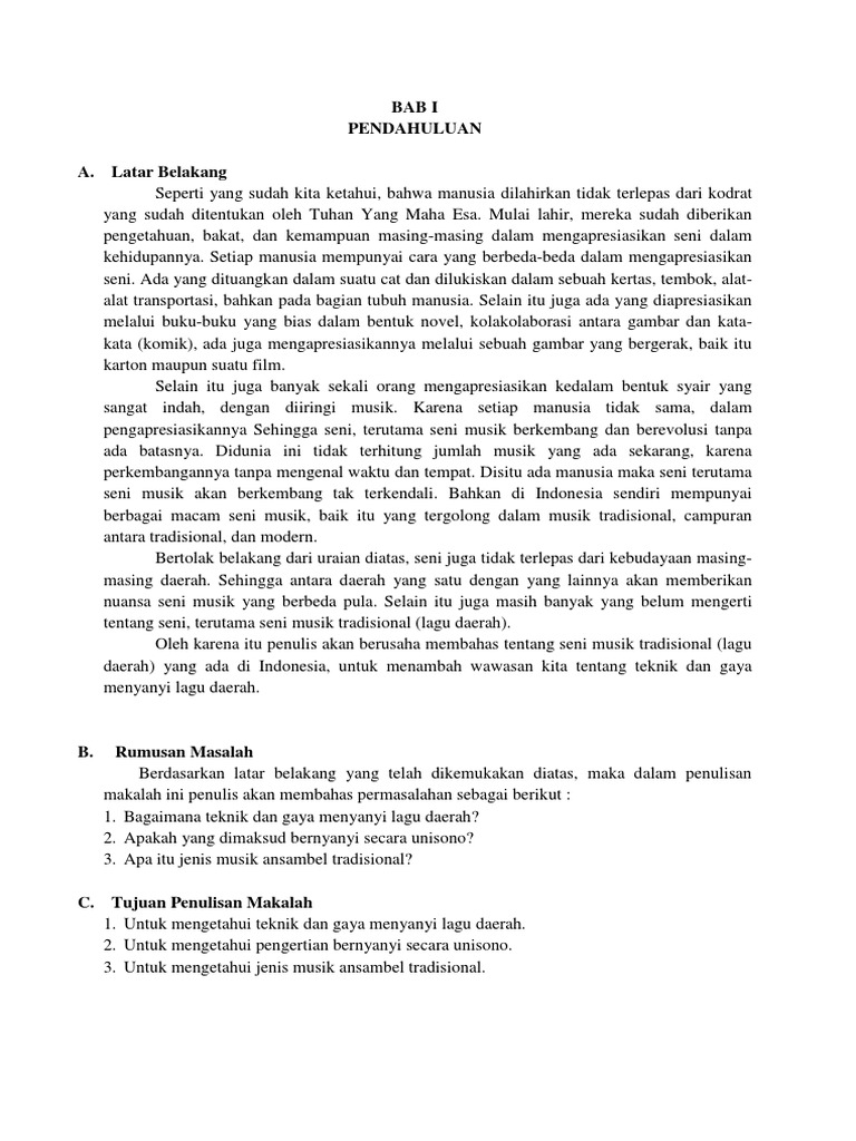 Teknik Dan Gaya Bernyanyi Dalam Musik Tradisi Mudah