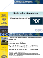 Labor Education Module For Retail Service