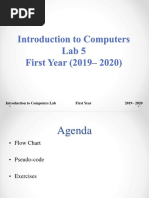 Lab 5 - Flow Chart and PseudoCode