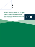 Mass Casualty and Pre Hospital Operational Response Plan