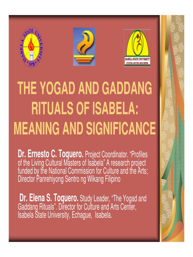 Yogad and Gaddang Cultural Rituals | PDF | Rituals | Baptism