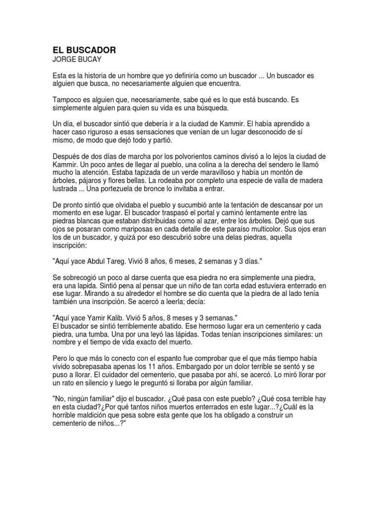1 el buscador cuento jorge bucay pdf