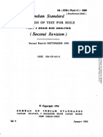 5.IS 2720  Part 4  1985 Methods of Test for Soils - Part 4  Grain Size Analysis