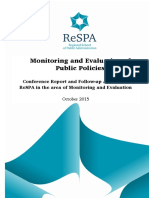 2015 Conference - Monitoring and Evaluation of Public Policies