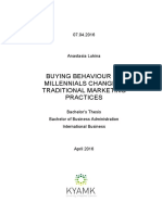 Buying Behaviour of Millennials Changing Traditional Marketing Practices PDF
