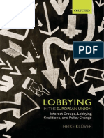 KLUVER H. - Lobbying in The European Union PDF